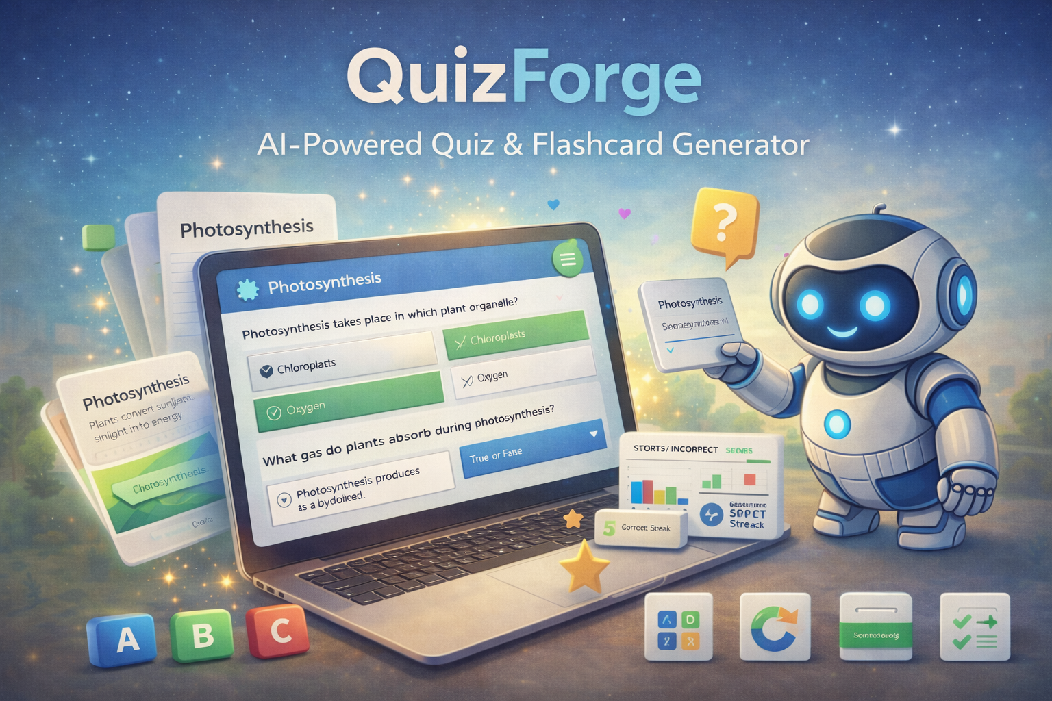 QuizForge — AI Quiz & Assessment Generator